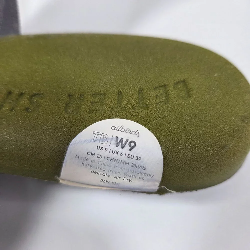 Allbirds Tree Breezers Flats Women’s Size 9 Gray Knit Slip On Casual Comfort Sho - Picture 8 of 8